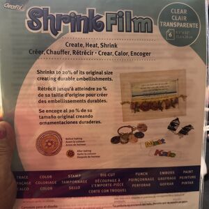 Grafix Shrink Film 6 Sheets of 8.5" X11" KSF6-M Matte NEW